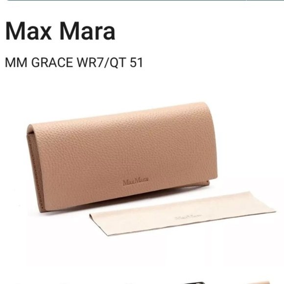 New ? ?️ Max Mara camel colored sun glasses case main image 4